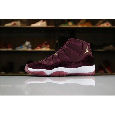 Nike Air Jordan 11 Heiress Kırmızı / Bordo / Metal Altın Basketbol Ayakkabısı Türkiye - CGJZY9E5